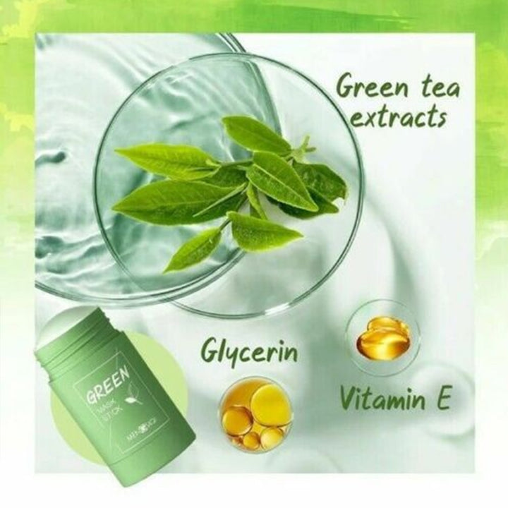 Green Tea Cleansing Mask Stick | Natural skincare solution