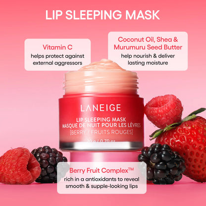 LANEIGE Water Sleeping Mask: Korean Overnight Mask, Squalane, Probiotic-Derived Complex, Hydrate, Barrier-Boosting, Visibly Smooth and Brighten Dream Team Trio